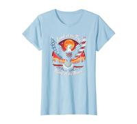Terra dei Liberi, Patria dei Coraggiosi Maglietta, Donna, Celeste, L