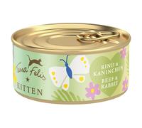 Terra Felis Kitten 18 x 70 g - Manzo e Coniglio