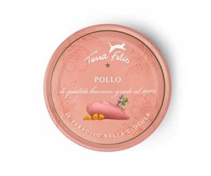 Terra Felis Umido Gatto Grain Free 80 gr Pollo - confezione da 12 pezzi - Cibo umido per gatti - 1° ORDINE? scegli lo sconto BZR5 / BZR20 + 200 punti fedeltà