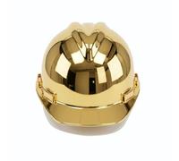 Terra Gold Ceremonial Hard Hat per eventi rivoluzionari e edili | Finitura cromata dorata per un look cerimoniale lucido per eventi rivoluzionari, cerimonie di costruzione e presentazioni