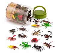 Terra by Battat - 60 Insetti in Tubo - Miniature assortite, ragni, scorpioni, scarafaggi, bruchi e altro, figurine per bambini dai 3 anni + (60 pezzi)