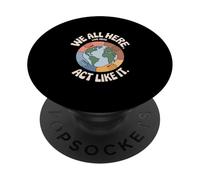 Terra "NOI TUTTI QUI. Vivi QUI." Unità PopSockets PopGrip Adesivo