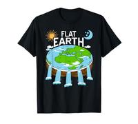Terra Piatta Cascate Meme Umoristico Cosmico Satira Maglietta