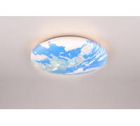 TERRA PLAFONIERA LED 15W 1500lm, 3000K EFFETTO TERRA MULTICOLRE IN PLASTICA D. 37CM IP44