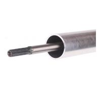 Terra Ricambi - Kit Asta di Trasmissione con Tubolare Ø26 mm per Decespugliatore | Asta Interna 153 cm Ø8 mm con finale QUADRO 5X5MM + Tubolare 150 cm con Cuscinetti | Ricambio Agricolo Compatibile