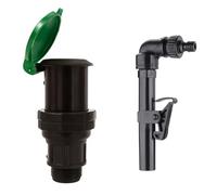 Terra Ricambi Kit Idrantino Presa Rapida da 3" con Chiave 3/4" e Presa Rubinetto 3/4"-1" | Set Irrigazione Interrata Made in Italy