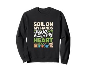 Terra sulle Mie Mani L'Amore nel Mio Cuore Felpa