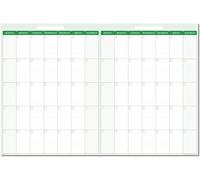 Terra verde 60 Day/2-month dry-erase Horizontal Wall Calendar 32 in x 48 in