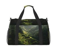 Terraced Fields in Bali Print - Borsa da viaggio da donna, borsa da palestra con scomparto, borsone da uomo, borsone da donna, borsa da viaggio per il fine settimana