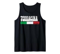 Terracina City Italia Vintage Bandiera Italia per Gli Amanti dei Viaggi Canotta