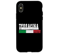 TERRACINA City Italia Vintage Bandiera Italia per gli amanti dei viaggi Custodia per iPhone X/XS