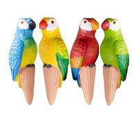 Terracotta Watering Spikes, Self Watering System, Slow Release Stakes, Decorative Parrot Design for Indoor Potted Plants and Outdoor Gardens, 2.72x7.28 Inches