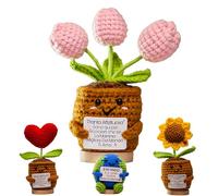 TerraDesign® | Tulipani Finti Decorativi | Regalo Compleanno e Festa Mamma | Pianta Artificiale interno | Idea Sorpresa Ti Amo da Papà Figli | Fiori Rosa Neo Futura Mammina | Emozione Donna Moglie Nonna