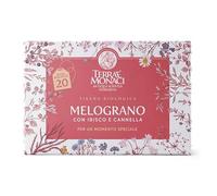 Terrae Monaci Tisana Melograno Naturale con Ibisco e Cannella - 6 Astucci da 20 Filtri 30g - Valverbe - Tè - Tisane Funzionali - Infusi Da Agricoltura di Montagna -