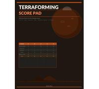 Terraforming Score Pad: 100 Score Sheets for Mars Strategy Games Track TR, Cards, Greeneries, Cities, Milestones and Awards for 25 Players