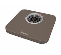TERRAILLON - Bilancia da bagno meccanica - Quadrante grande con indicatore BMI, 150 kg max - Modello 'Nautic Up', marrone
