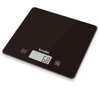 TERRAILLON Bilancia da Cucina Elettronica - Tare, Conversioni Liquide, Maniglia Integrata, Portata 5 kg, Precisione 1g - Ultra Sottile - Classic Black - Nero