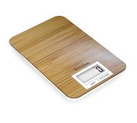 Terraillon - Bilancia da cucina in bambù naturale - Tara, conversione liquidi, capacità max 3 kg - Modello "Bambù" marrone