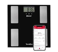 TERRAILLON Bilancia per persona connessa SMART CONNECT - IMC - 8 utenti - Bluetooth Low Energy - Capacità 160 Kg - Nero
