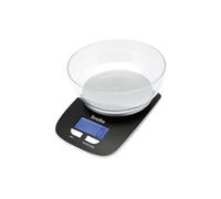 TERRAILLON - CLASSIC BOWL - Bilancia da cucina elettronica, Bil inclusa 1,2L, Capacità 5 kg, Graduazione 1g, Display LCD retroilluminato, Nero