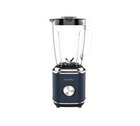 TERRAILLON - NEW MOON- Blender elettrico, capacità 1,75 l, 600 W, ciotola in vetro, 5 velocità regolabili, funzione pulse, 4 lame in acciaio inox, coperchio antitrabocco, corpo in acciaio verniciato