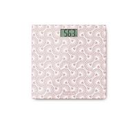 TERRAILLON - ONE SAKURA - Bilancia pesa persona elettronica, compatta e ultra piatta, piano in vetro 27 cm x 27 cm, schermo LCD, capacità 160 kg, gradazione 100 g, serigrafia Sakura