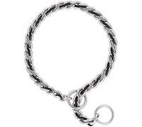 Terrain D.O.G. Collarino a catena allacciato, 61 x 3,9 mm, grigio/nero