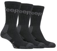 Terrain Stivale Calzini, Nero 3 Confezione - jeep