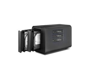 TERRAMASTER D5 Hybrid HDD NVMe - USB 3.2 Gen 2 10Gbps Tipo C 5Bay USB Storage Supporta Array RAID 0/1/Singolo/JBOD Exclusive 2+3 RAID (Diskless)