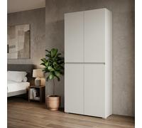 Terraneo Armadio Guardaroba 4 ante battenti 80x37x195 cm BOX CONTENITORE