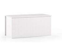 Terraneo Hallway Baule Contenitore Colore Bianco effetto LEGNO 90x45x45 cm Cassapanca Made in Italy con pistone per chiusura rallentata e sicura design italiano adatta per ogni ambiente