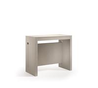 Terraneo tavolo consolle trasformabile colore beige Taranta, design elegante e salvaspazio con apertura fino a 186 cm, ideale per ambienti versatili, dimensioni cm 90x44/186x78