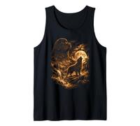 Terranova Cane Howling Moon Dog Fantasy Wilderness Canotta