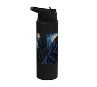Terranova Cane Van Gogh Notte stellata Stainless Steel Insulated Water Bottle