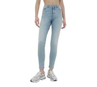 TERRANOVA Jeans Donna Skinny a Vita Alta con 5 Tasche e Lavaggio Chiaro Colore Blu Denim Chiaro Taglia 44