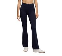 TERRANOVA Leggings Donna a Zampa - Flared, Vita Alta Elasticizzata, Tinta Unita, vestibilità Regular, Casual - Blu Scuro - L