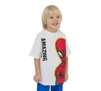 TERRANOVA Maglietta Bambino in Cotone con Girocollo e Stampa Colorata Colore Spider-Man - Bianco Ottico Taglia 6 Anni