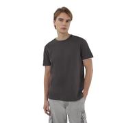 TERRANOVA Maglietta Uomo Doppiata in Cotone Tinta Unita con Girocollo e Manica Corta Colore Canna di Fucile Taglia S