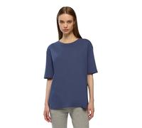 TERRANOVA T-Shirt Donna Oversize Tinta Unita, Maniche Corte e Spalle scese, Stile Casual - Blu - XL