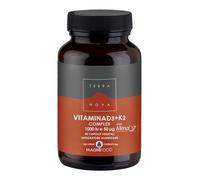 Terranova Vitamina D3 + K2 50 Capsule - Integratore Benessere Ossa