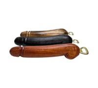 Terrapin Trading Apribottiglie gigante in legno intagliato a mano, 30,5 cm, commercio equo e solidale, in legno di suar indonesiano, lunghezza 30 cm, solo per uso esterno