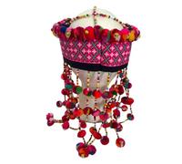 Terrapin Trading Etnico fatto a mano Thai Hmong Tribal Headress Hat