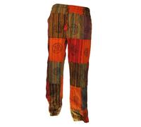 Terrapin Trading Fair Trade Nepal Cotone Patchwork Pantaloni con Vera Toppe