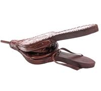 Terrapin Trading Ltd Bellow Marocchino In Metallo, Pelle E Legno 45 Cm