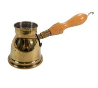 Terrapin Trading Ltd Caffettiera Tradizionale Turca/Arab 2 Tazze In Ottone Oro