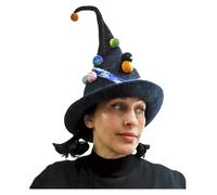 Terrapin Trading Ltd Cappello In Feltro Nero Tema Spazio Halloween
