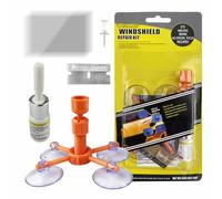 TERRARIDE Kit Riparazione Crepe Vetro, Auto Kit Riparazione Parabrezza con Resina Riparazione Parabrezza per Car Parabrezza Chips e Cracks, Bulls-Eye, Ragnatela, Star-Shaped, Nicks, Mezzaluna