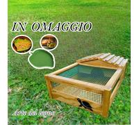 TERRARIO CASETTA PER TARTARUGHE DI TERRA 62x42x22 LEGNO TRATTATO PER ESTERNO
