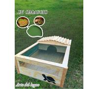 TERRARIO CON CASETTA PER TARTARUGHE DI TERRA 83x52x28