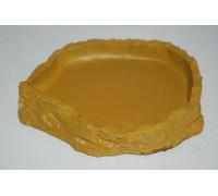Terrario Grande Rettile Roccia Cibo Piatto 20 x 16 x 3.5 CM Bere O Cibo Ciotola